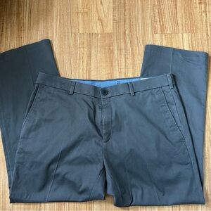 Haggar Gray Chinos Straight Leg Cotton Blend 38X29